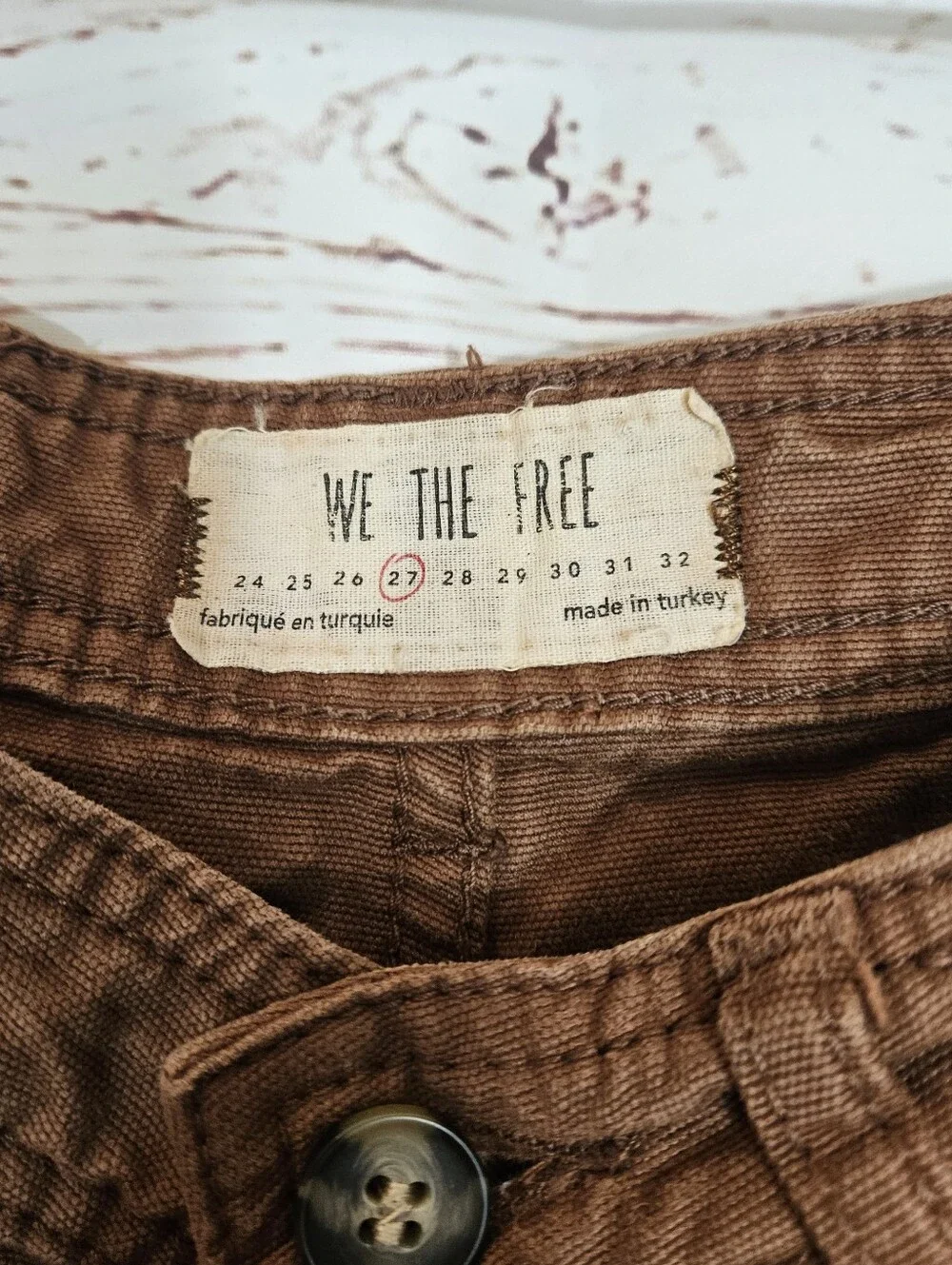 Free People | We The Free | Patti Brown Wide Leg Crop High Waist Pant